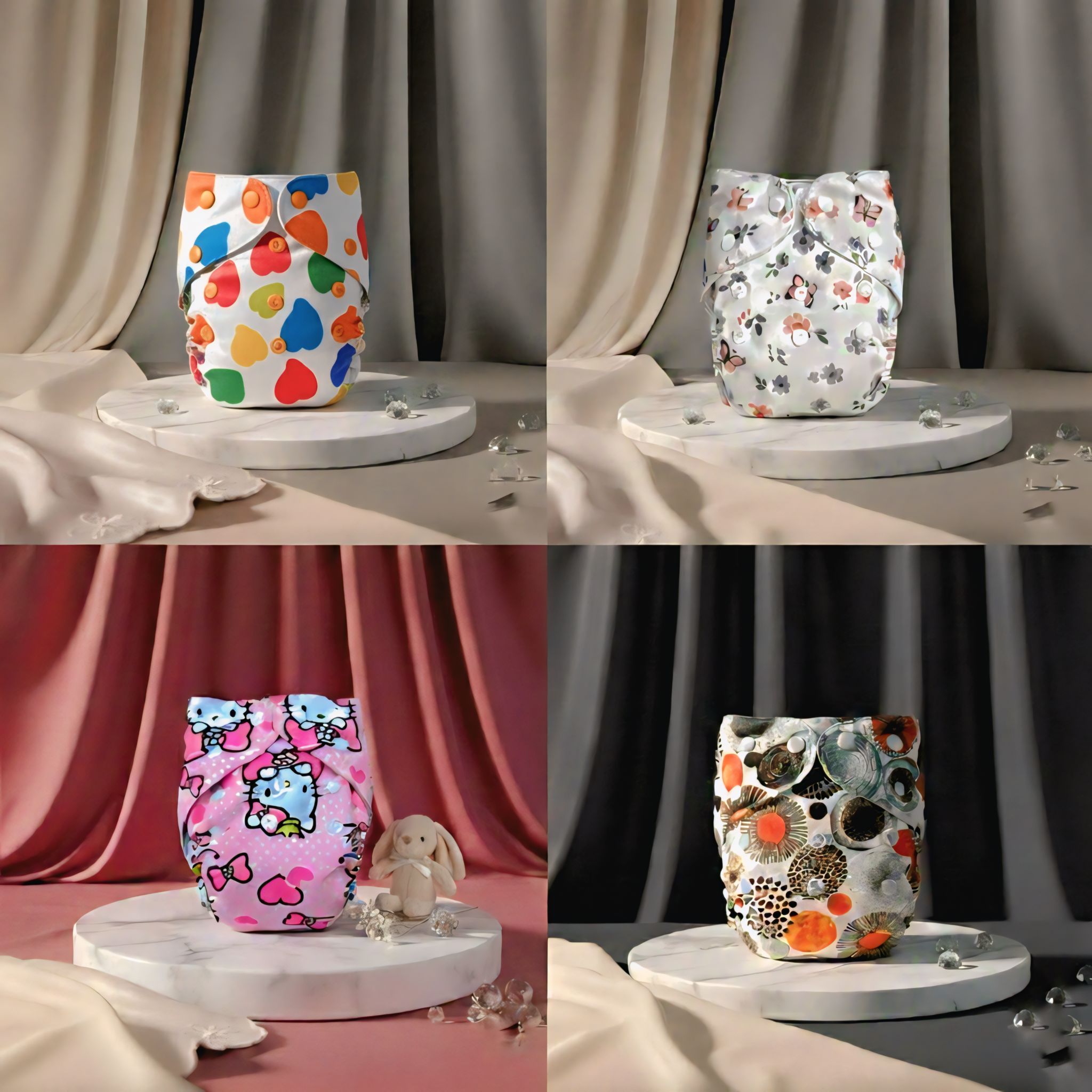 Premium Washable Baby Diaper Combo (1x)