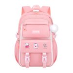 waterproof school bag Baby Pink