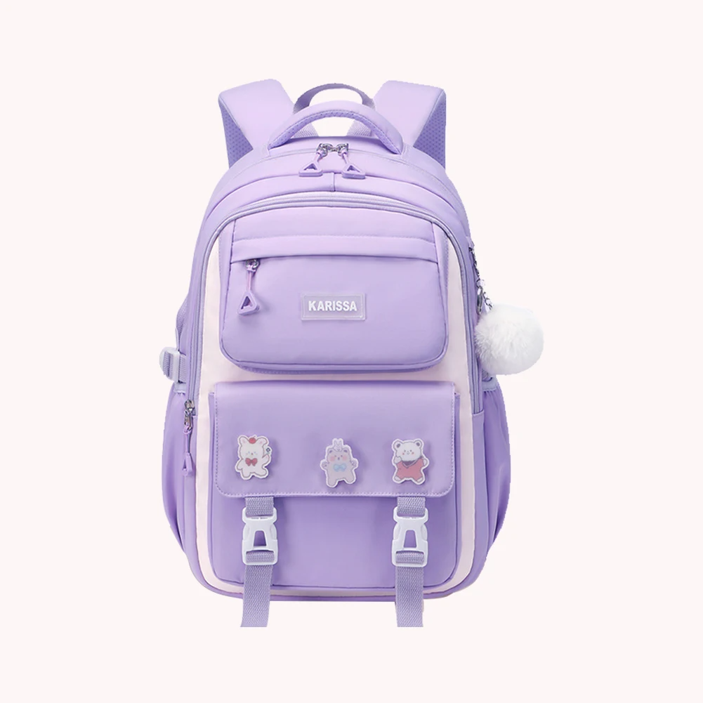 download_(10)1 waterproof school bag(purple) - Image 1