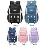 waterproof school bag(black) - Image 3
