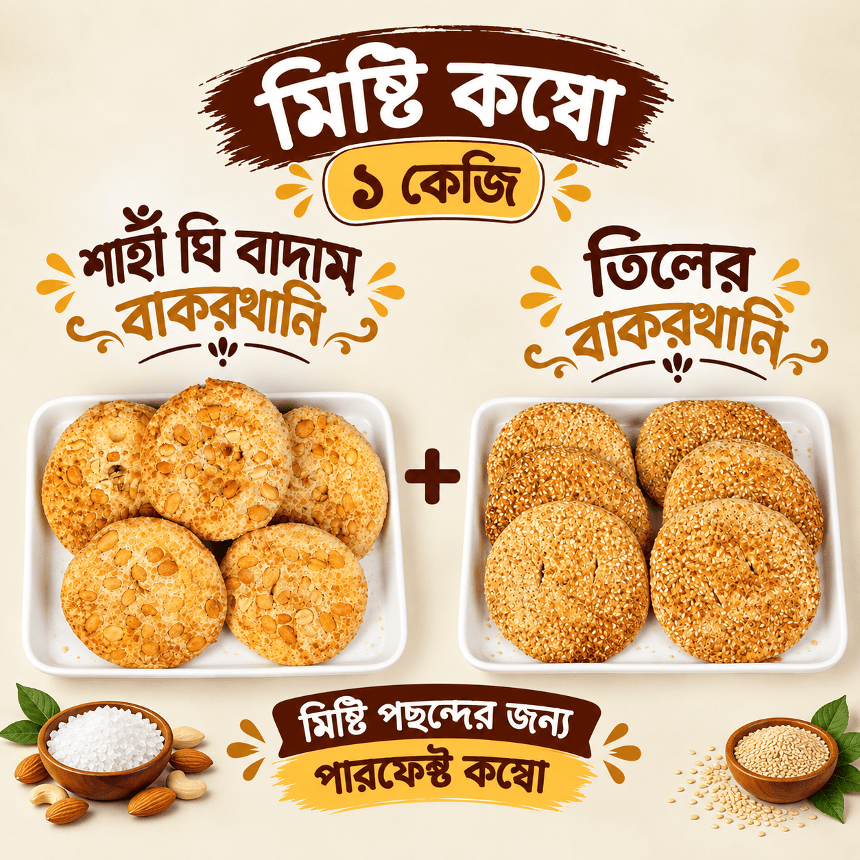 মিষ্টি বাখরখানির কম্বো-1kg